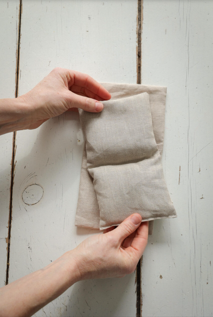 Bouillotte utérus en graines de lin